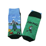 Pair of Unisex Novelty I'D RATHER BE Men Women Funny Sport Cotton Socks-Style 3