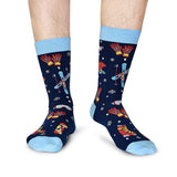 Pair of Unisex Novelty I'D RATHER BE Men Women Funny Sport Cotton Socks-Style 4
