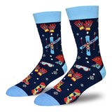 Pair of Unisex Novelty I'D RATHER BE Men Women Funny Sport Cotton Socks-Style 4