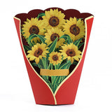 3D Pop Up Bouquet Greeting Cards Kit Festive Forever Paper Flower Bouquet with Note Card-Style 2