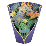 3D Pop Up Bouquet Greeting Cards Kit Festive Forever Paper Flower Bouquet with Note Card-Style 3