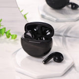 Smartphone Compatible Wireless Earbuds with Charging Case Black