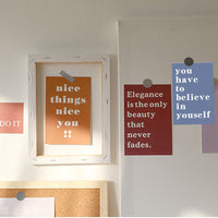 15Pcs Motivation Quote Cards Positive Affirmation Novelty Word Wall Collage Kit