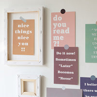 15Pcs Motivation Quote Cards Positive Affirmation Novelty Word Wall Collage Kit