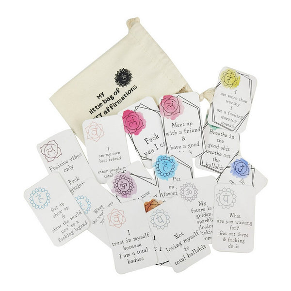 16pcs Funny Affirmation Card Gift Sweary Positive Affirmation Cards Motivational Phrase