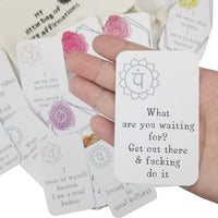 16pcs Funny Affirmation Card Gift Sweary Positive Affirmation Cards Motivational Phrase