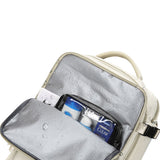 Sport Backpack Travel Rucksack Duffel Shoulder Hiking Camping Bag with Shoe Compartment Beige