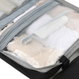 Large Capacity Toiletry Bag Travel Bag with Hanging Hook-Black