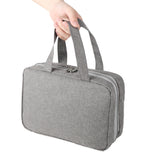 Large Capacity Toiletry Bag Travel Bag with Hanging Hook-Grey