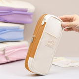 Large Capacity Pencil Case Pen Pouch Storage Bag Khaki