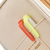 Large Capacity Pencil Case Pen Pouch Storage Bag Khaki