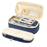 Large Capacity Pencil Case Pen Pouch Storage Bag Navy