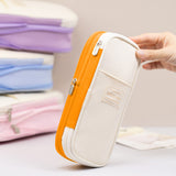 Large Capacity Pencil Case Pen Pouch Storage Bag Yellow