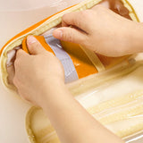 Large Capacity Pencil Case Pen Pouch Storage Bag Yellow