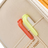 Large Capacity Pencil Case Pen Pouch Storage Bag Yellow