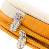 Large Capacity Pencil Case Pen Pouch Storage Bag Yellow