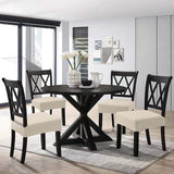 2Pcs Water Resistant Rhombic Lattice Jacquard Fabric Chair Seat Cushion Cover Dining Chair Covers Beige