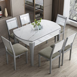 2Pcs Dining Chair Seat Cover Jacquard Removable Elastic Cushion Slipcovers Grey