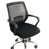 Office Chair Seat Cover Stretchable Computer Chair Seat Cushion Slipcovers Black