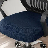 Office Chair Seat Cover Stretchable Computer Chair Seat Cushion Slipcovers Navy Blue