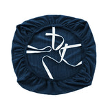 Office Chair Seat Cover Stretchable Computer Chair Seat Cushion Slipcovers Navy Blue