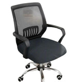 Office Chair Seat Cover Stretchable Computer Chair Seat Cushion Slipcovers Dark Grey