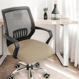 Office Chair Seat Cover Stretchable Computer Chair Seat Cushion Slipcovers Khaki