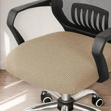 Office Chair Seat Cover Stretchable Computer Chair Seat Cushion Slipcovers Khaki