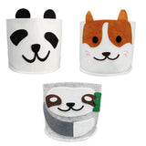 3pcs Decorative Plant Pot Covers Felt Cloth Flowerpot Containers for Indoor Outdoor Pots Garden Home Decor
