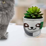 3pcs Decorative Plant Pot Covers Felt Cloth Flowerpot Containers for Indoor Outdoor Pots Garden Home Decor