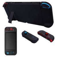 For Nintendo Switch Dockable Case Protective Cover Console JoyCon Grip Case Black