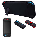 For Nintendo Switch Dockable Case Protective Cover Console JoyCon Grip Case Black
