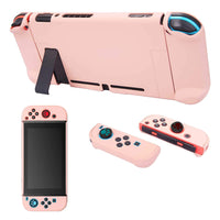 For Nintendo Switch Dockable Case Protective Cover Console JoyCon Grip Case Pink
