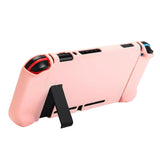 For Nintendo Switch Dockable Case Protective Cover Console JoyCon Grip Case Pink