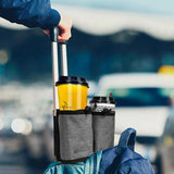 FancyGrab Luggage Travel Drink Bag Cup Holder Lightweight Durable Cup Carrier for Drinks Mobile Phone Grey
