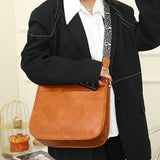 FancyGrab Crossbody Bags PU Leather Shoulder Bucket Bags Leopard Strap Bag for Women Brown