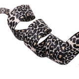 FancyGrab Crossbody Bags PU Leather Shoulder Bucket Bags Leopard Strap Bag for Women Coffee