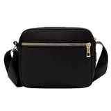 Women Multi-pocket Crossbody Bag Zipper Shoulder Bag Sling Bag Black