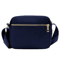 Women Multi-pocket Crossbody Bag Zipper Shoulder Bag Sling Bag Dark Blue