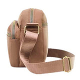 Women Multi-pocket Crossbody Bag Zipper Shoulder Bag Sling Bag Khaki