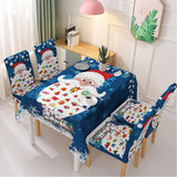 4Pcs Christmas Chair Covers Dining Chair Protectors Slipcovers Xmas Decor Style 1