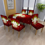 4Pcs Christmas Chair Covers Dining Chair Protectors Slipcovers Xmas Decor Style 2