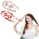 Christmas Heatless Curling Rod Headband Lazy Curler Set