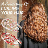 Christmas Heatless Curling Rod Headband Lazy Curler Set