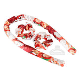 Christmas Heatless Curling Rod Headband Lazy Curler Set