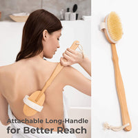 6Pcs Wooden Boar Bristle Body Brush Dry Brushing Set