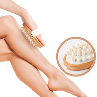 6Pcs Wooden Boar Bristle Body Brush Dry Brushing Set