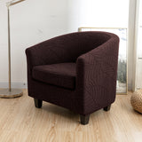 2-Piece Set Stretch Club Chair Slipcover Printed Tub Chair Covers Armchair Covers Coffee