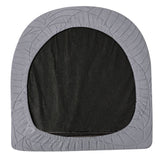 2-Piece Set Stretch Club Chair Slipcover Printed Tub Chair Covers Armchair Covers Light Grey