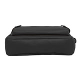 PU Leather Crossbody Three-Layer Shoulder Bag for Women Black